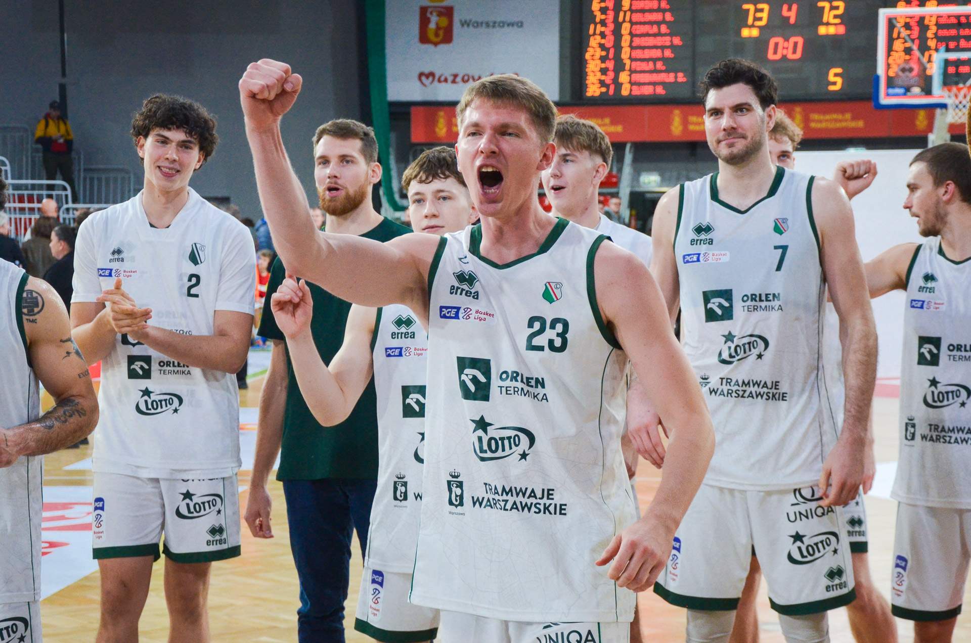 Legia Warszawa 73-72 Anwil Włocławek
