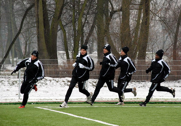 Poranny trening bez świeżo upieczonego ojca