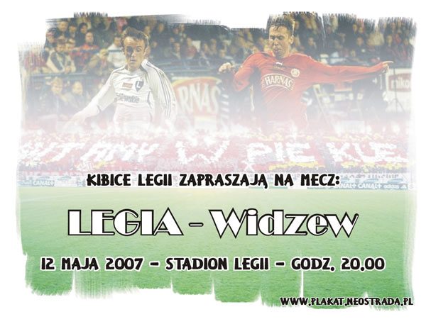 Akcja plakatowa na Widzew