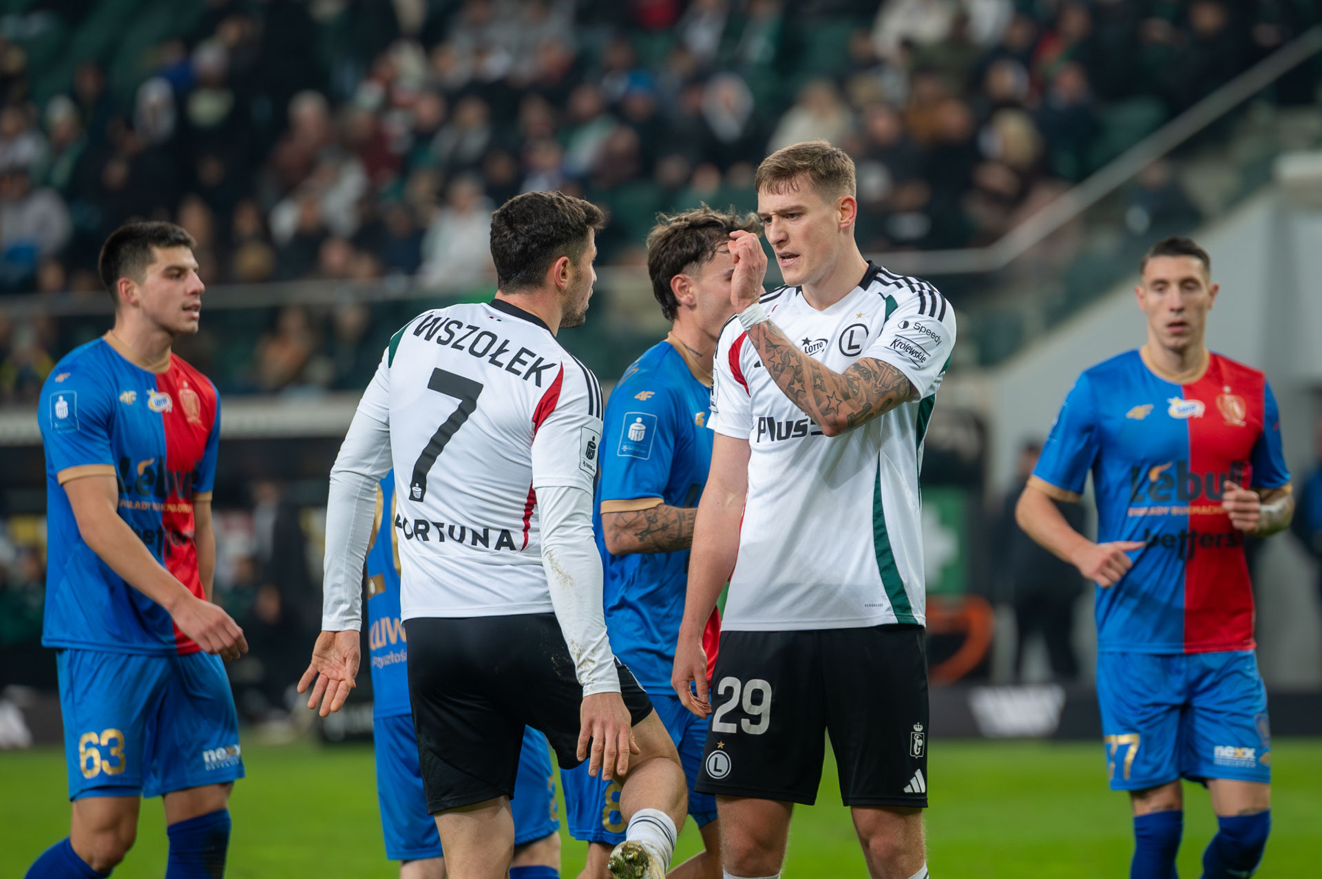 Legia Warszawa - Piast Gliwice Paweł Wszołek Mileta Rajović