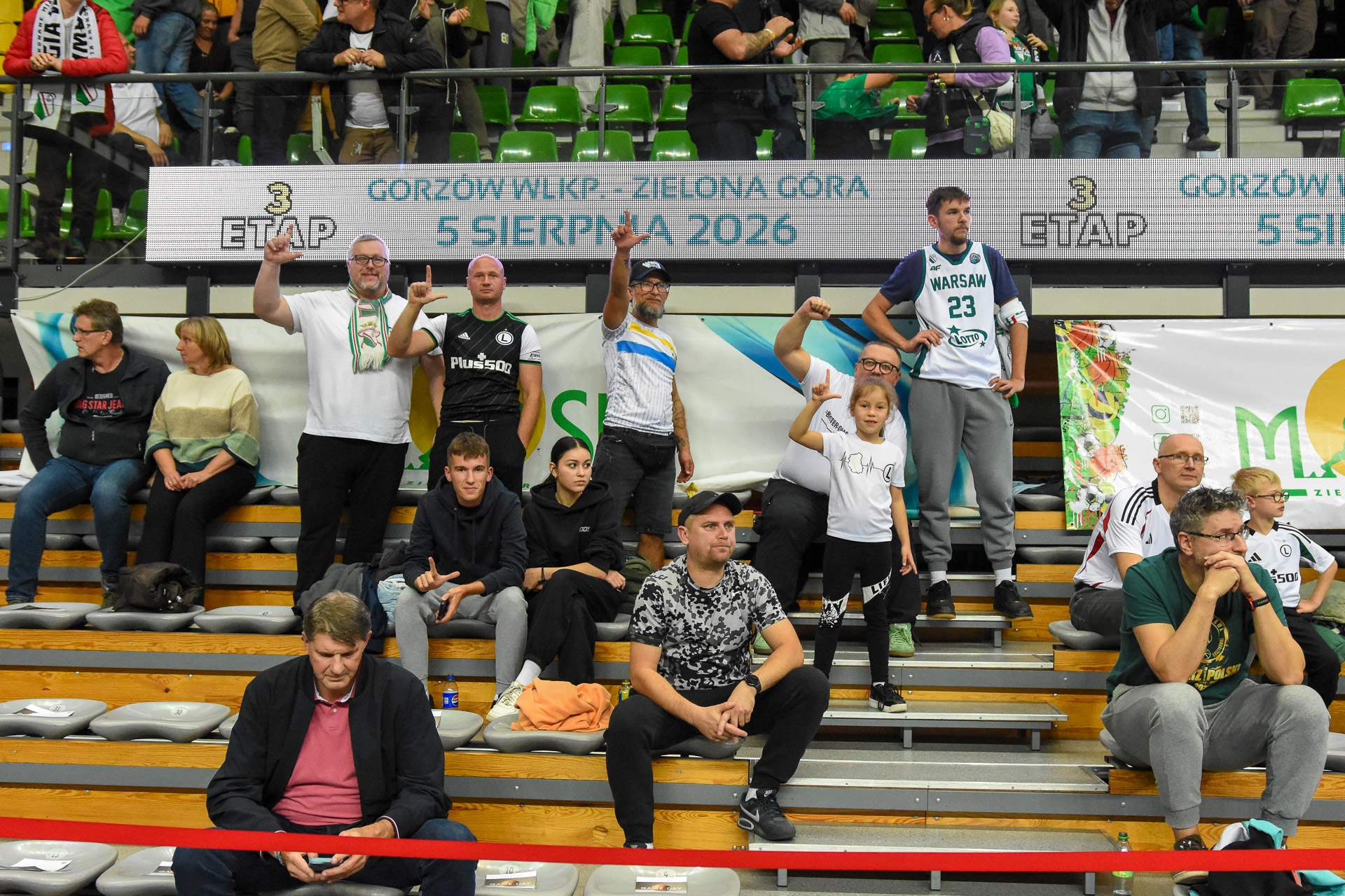koszykówka Zastal Zielona Góra - Legia Warszawa kibice