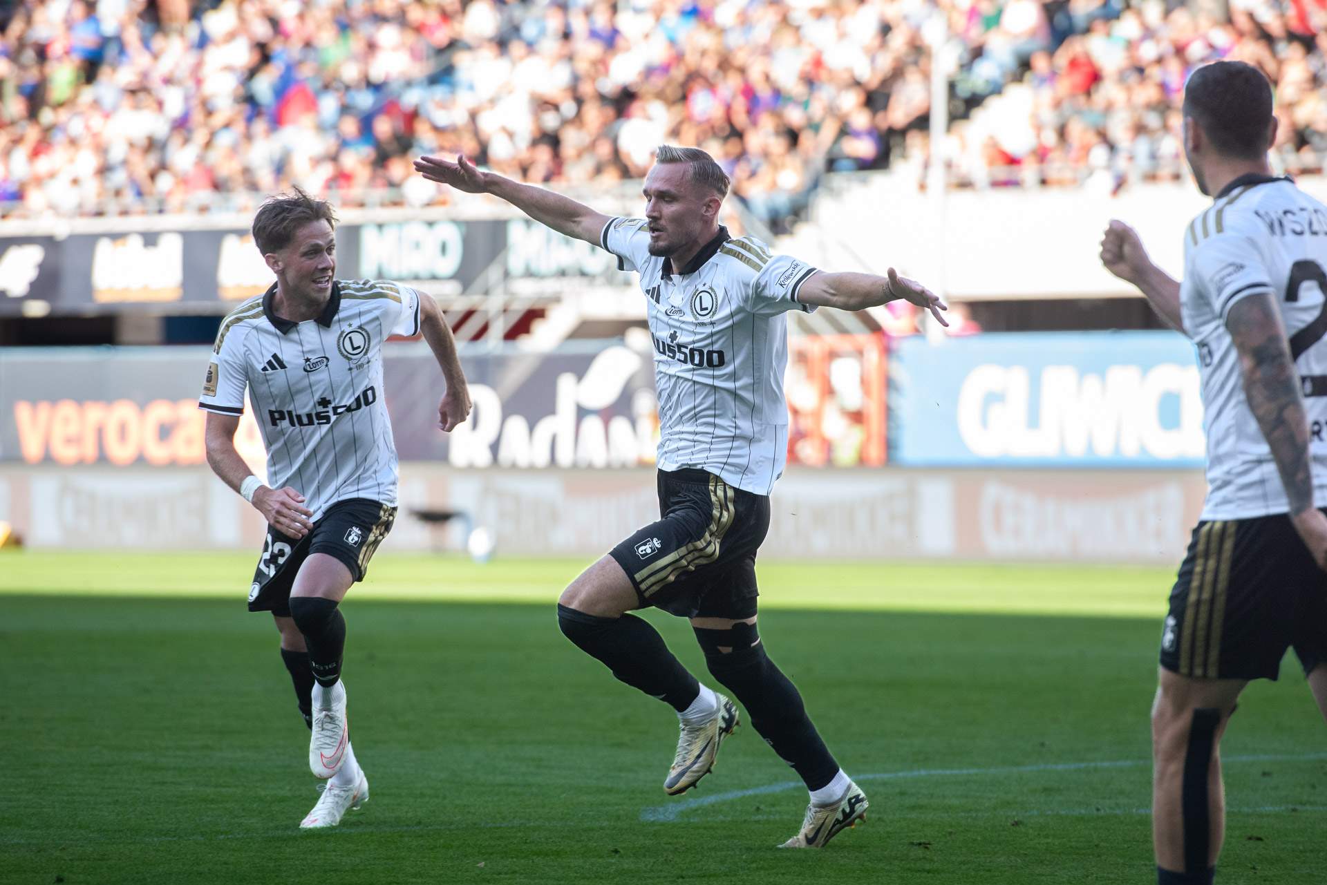 Piast Gliwice - Legia Warszawa Michal Sevcik Łukasz Zjawiński