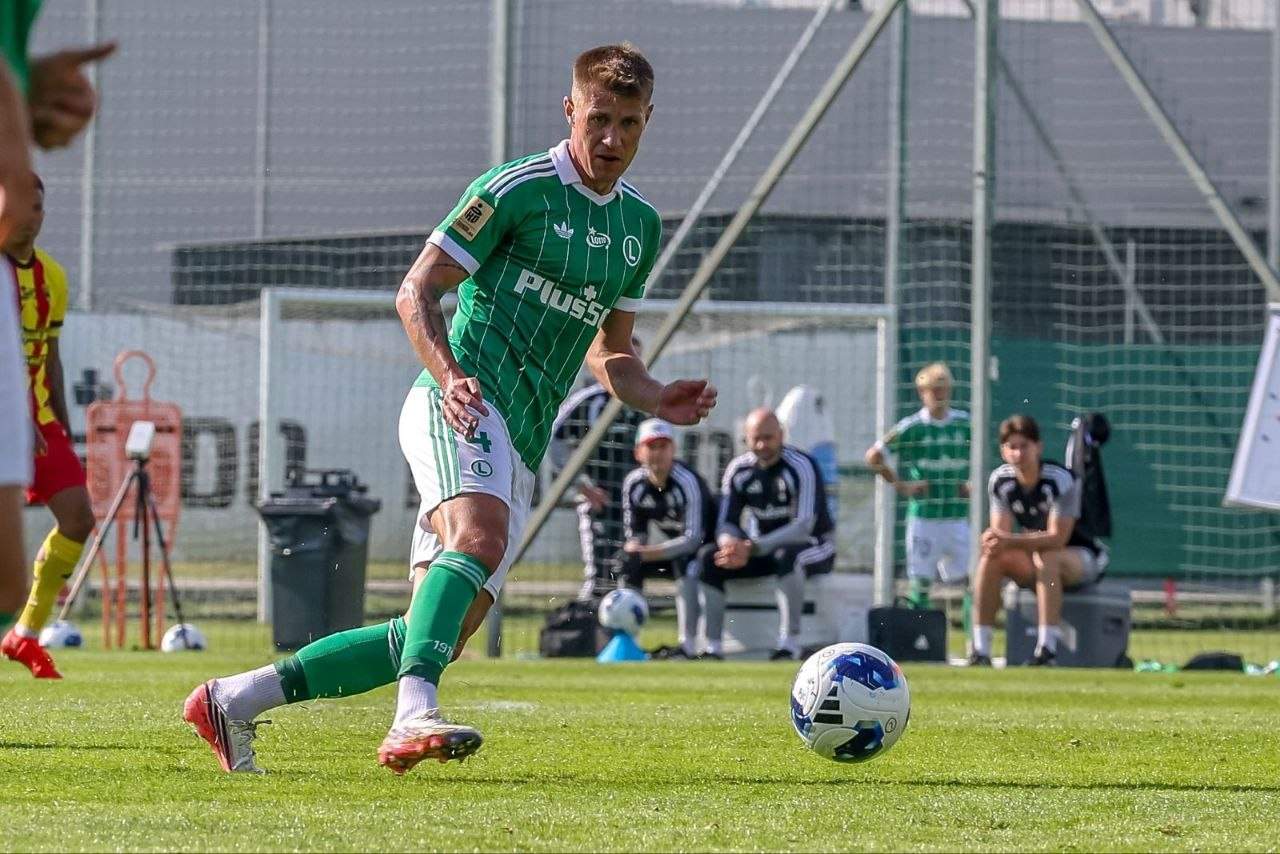 Legia Warszawa - Korona Kielce, sparing, Damian Szymański
