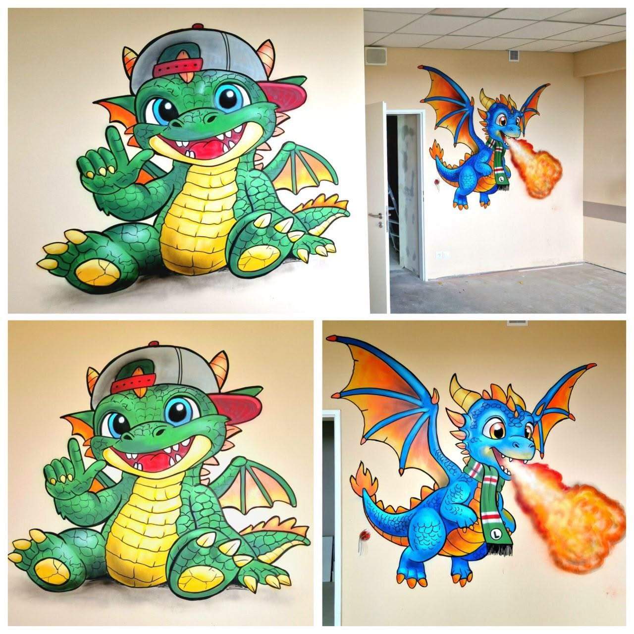Dobrzy Ludzie,bajkowe graffiti