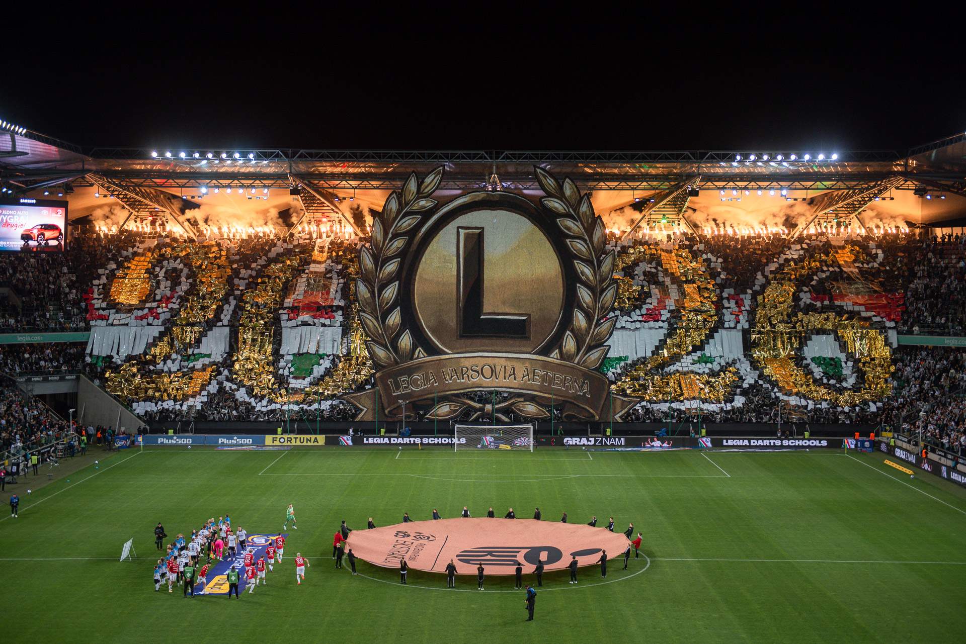 Legia Warszawa - Wisła Kraków ultras oprawa 1916 - 2026 Legia Varsovia Aeterna