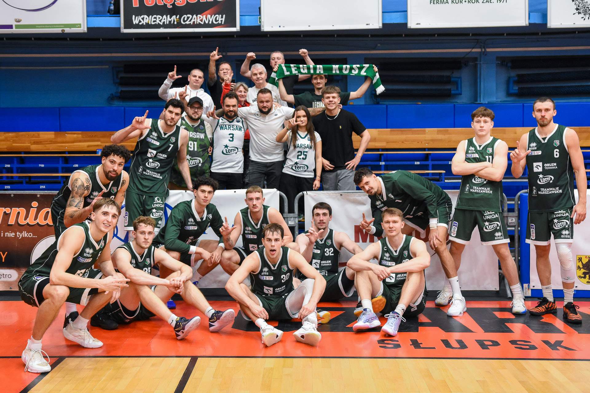 koszykówka Czarni Słupsk - Legia Warszawa grupowe