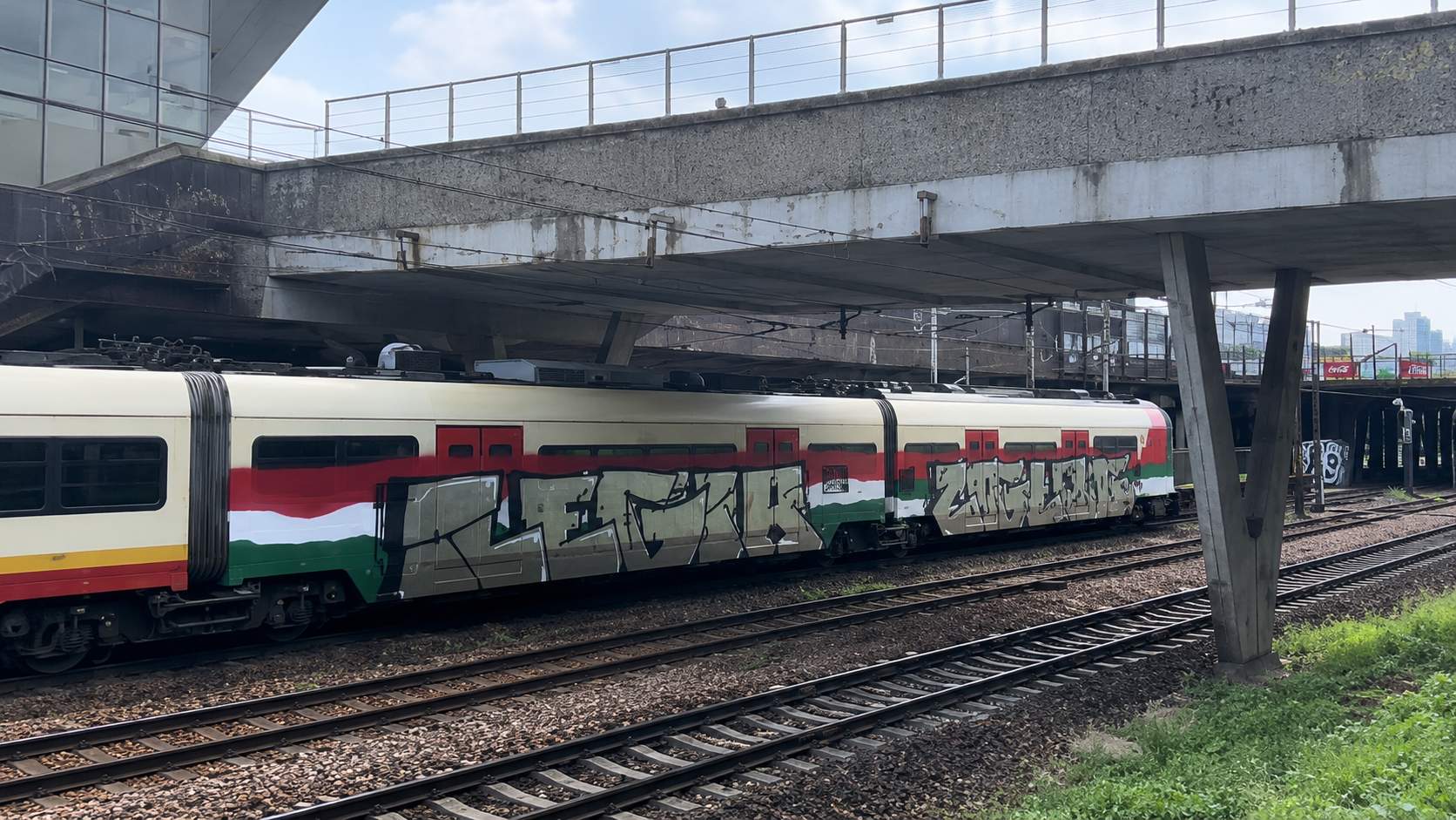 graffiti,pociąg,Legia i Zagłębie