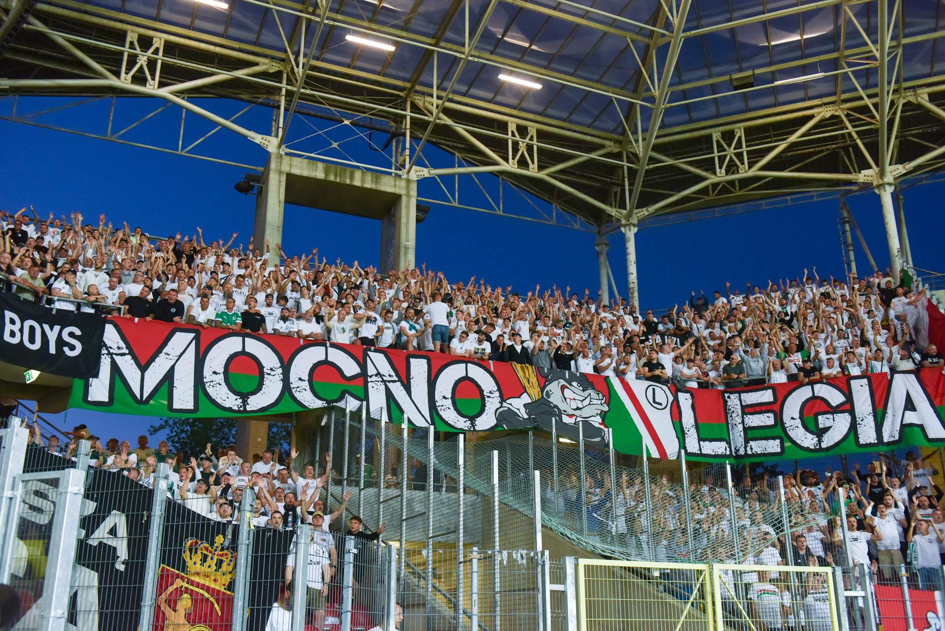 Korona Kielce - Legia Warszawa kibice sektor gości,mecz-3644