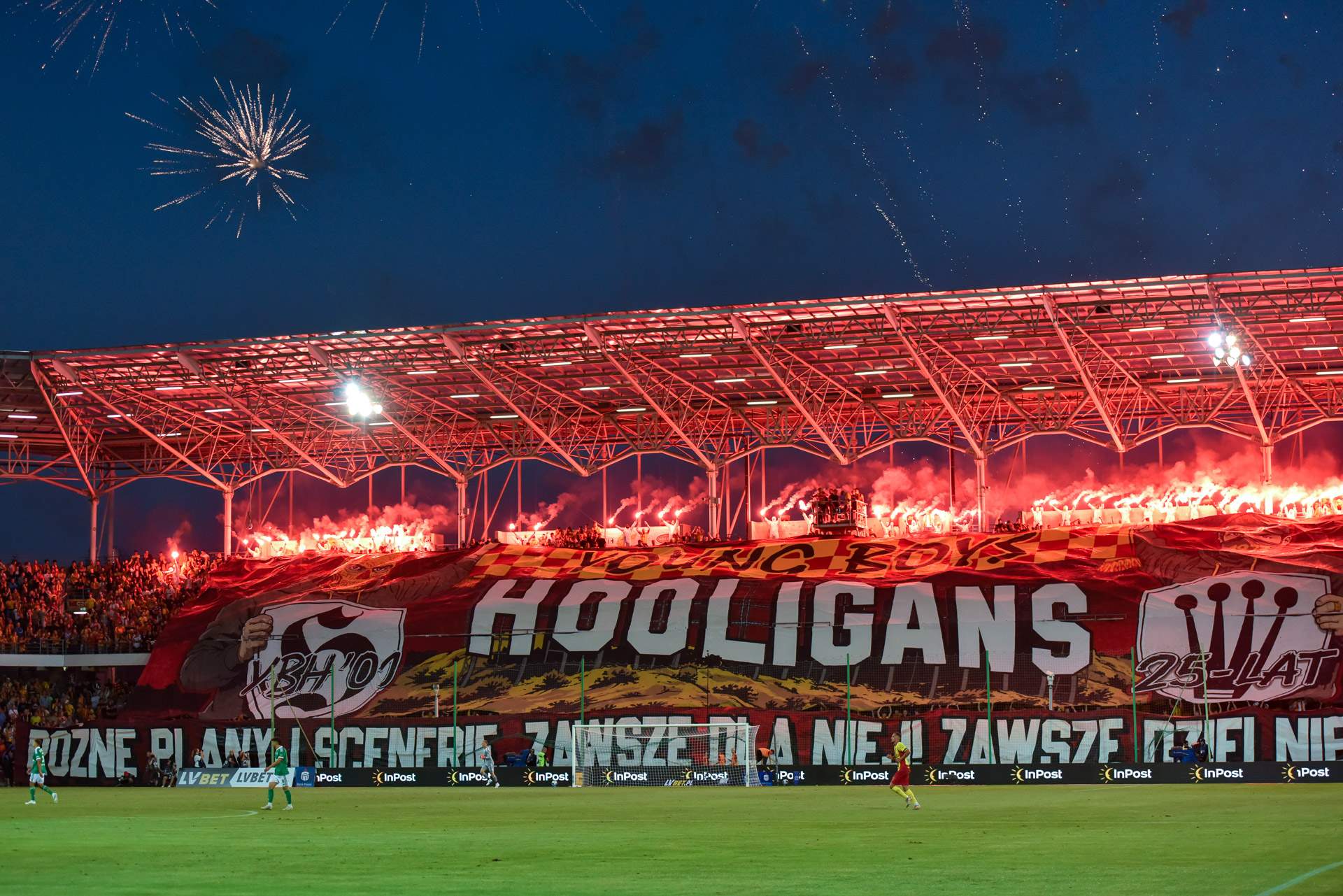 Korona Kielce - Legia Warszawa oprawa ultras kibice race,mecz-3644