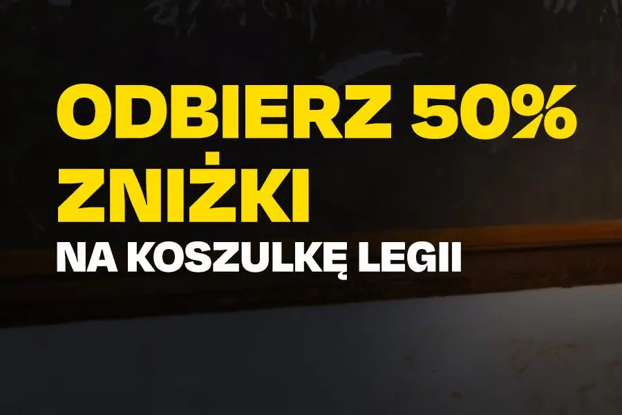 Fortuna: 50% zniżki na meczową koszulkę Legii