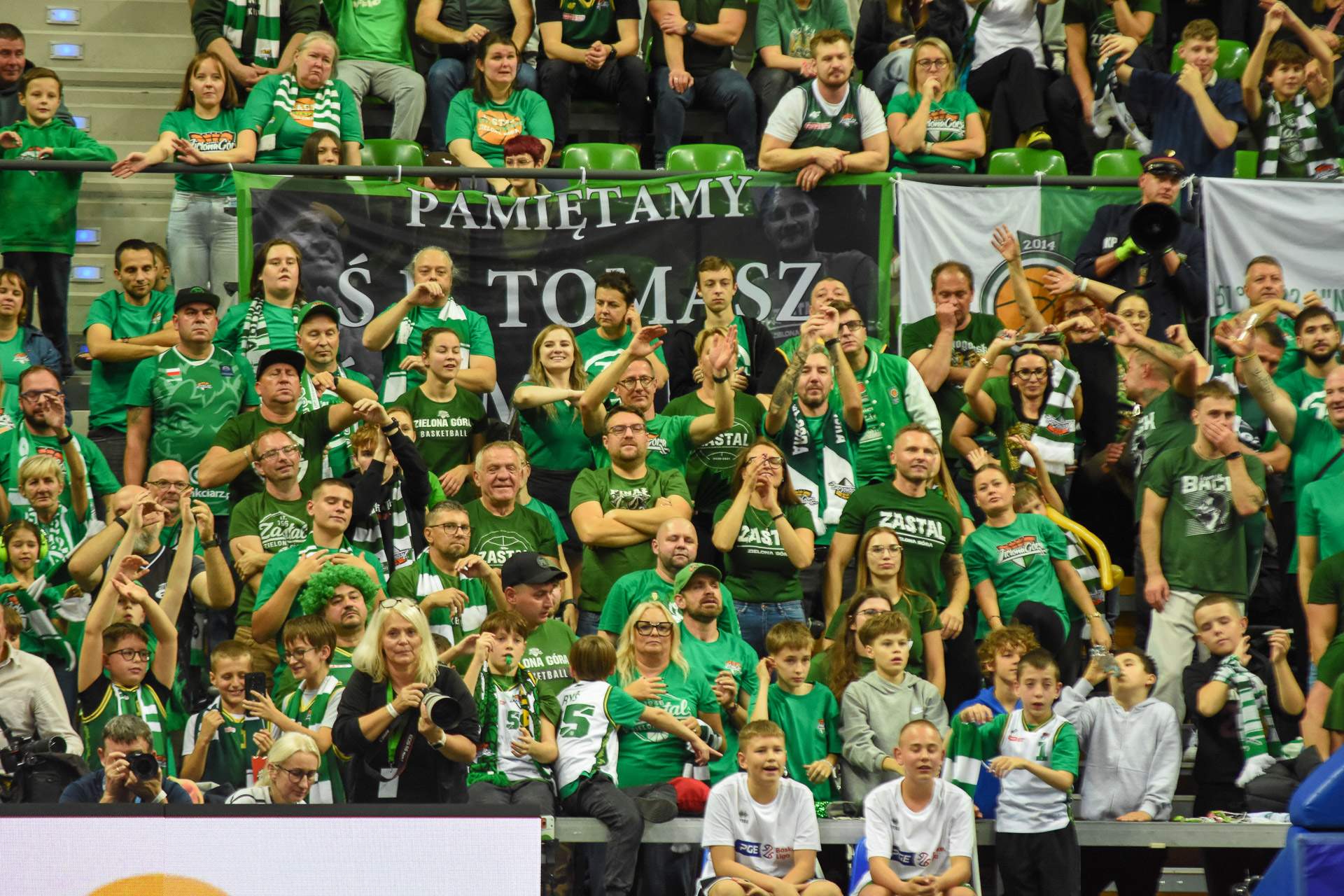 koszykówka Zastal Zielona Góra - Legia Warszawa kibice