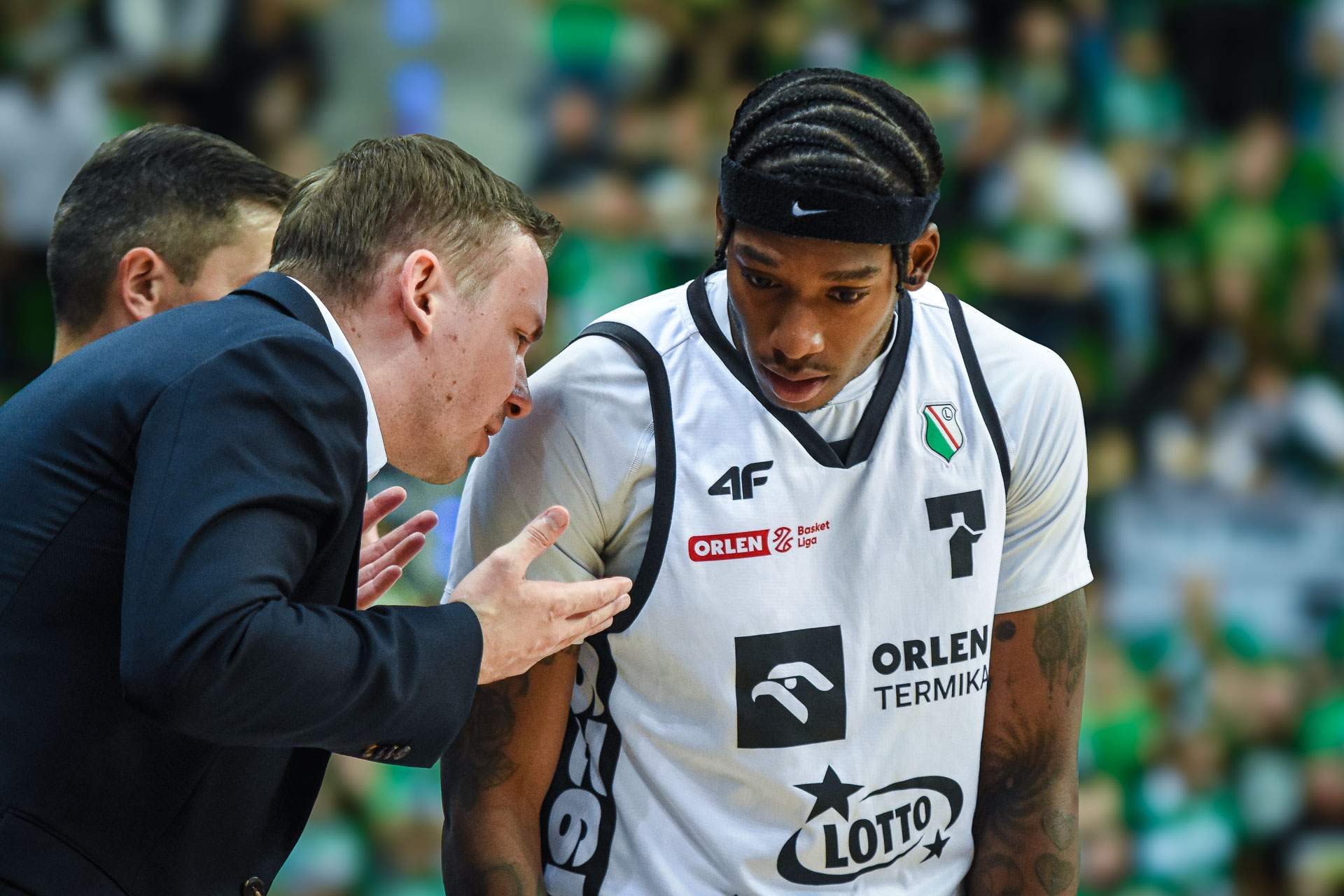koszykówka Zastal Zielona Góra - Legia Warszawa Heiko Rannula Jayvon Brewton