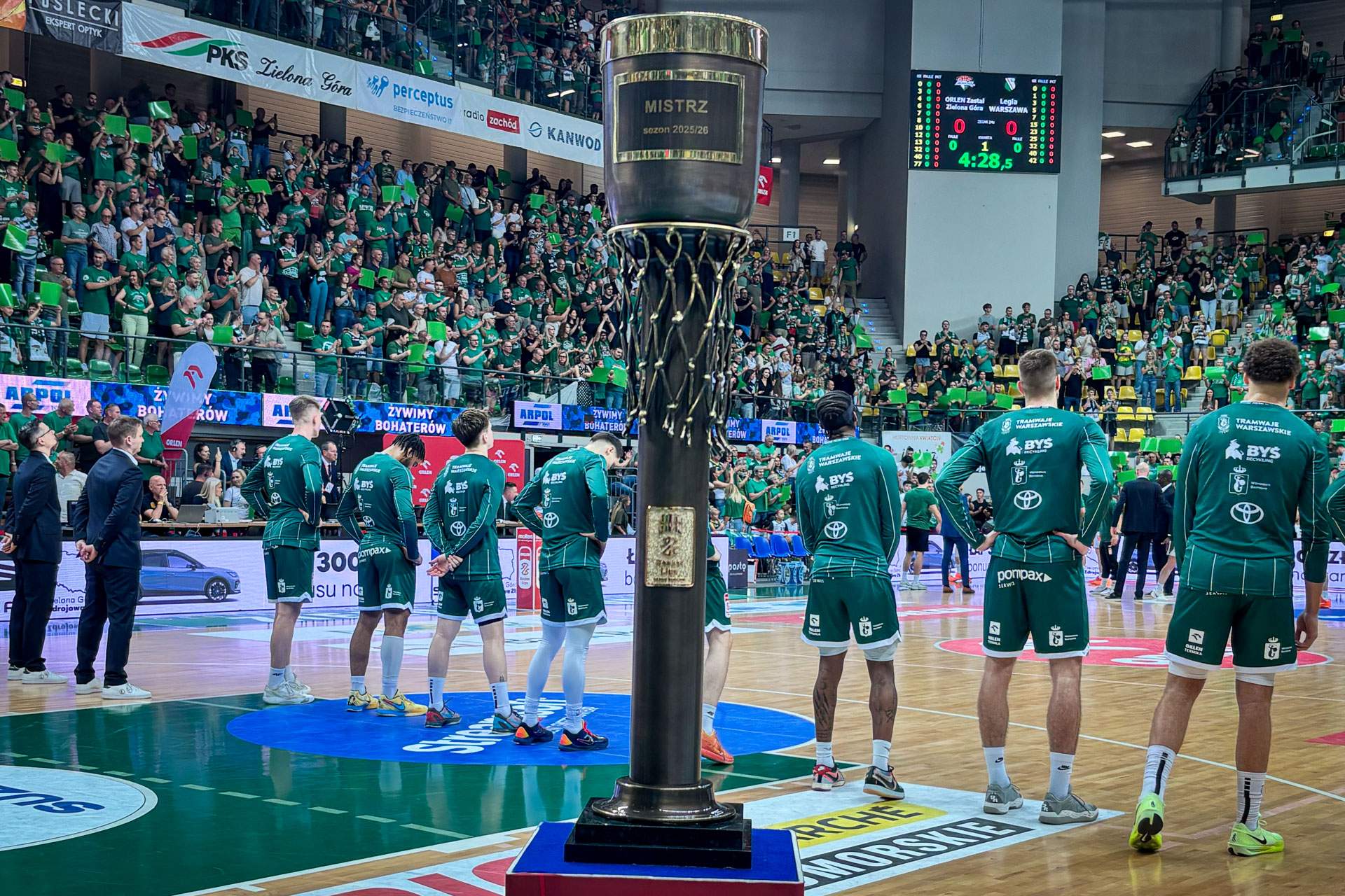 koszykówka trofeum puchar Zastal Zielona Góra - Legia Warszawa