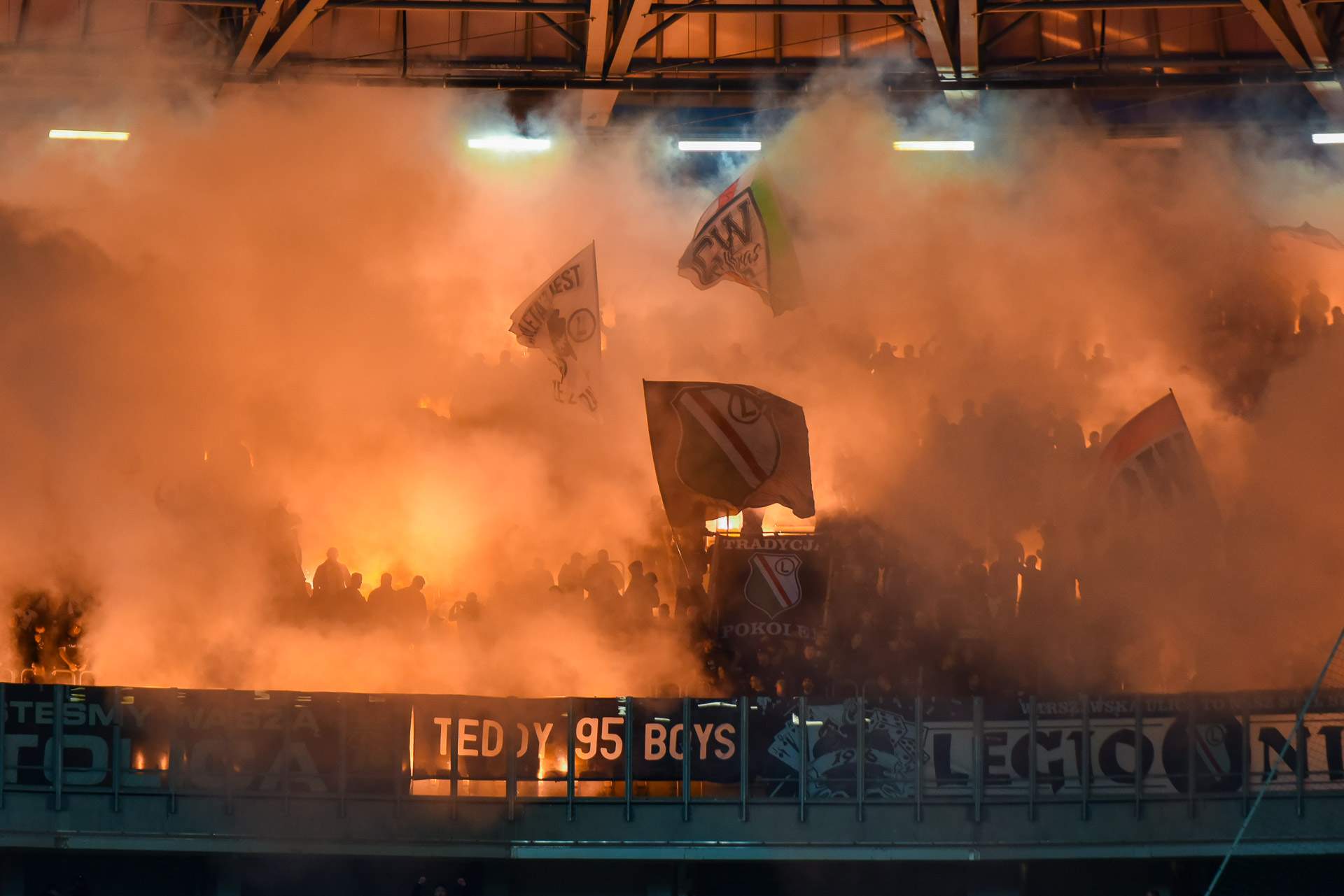 Jagiellonia Białystok - Legia Warszawa oprawa ultras piro