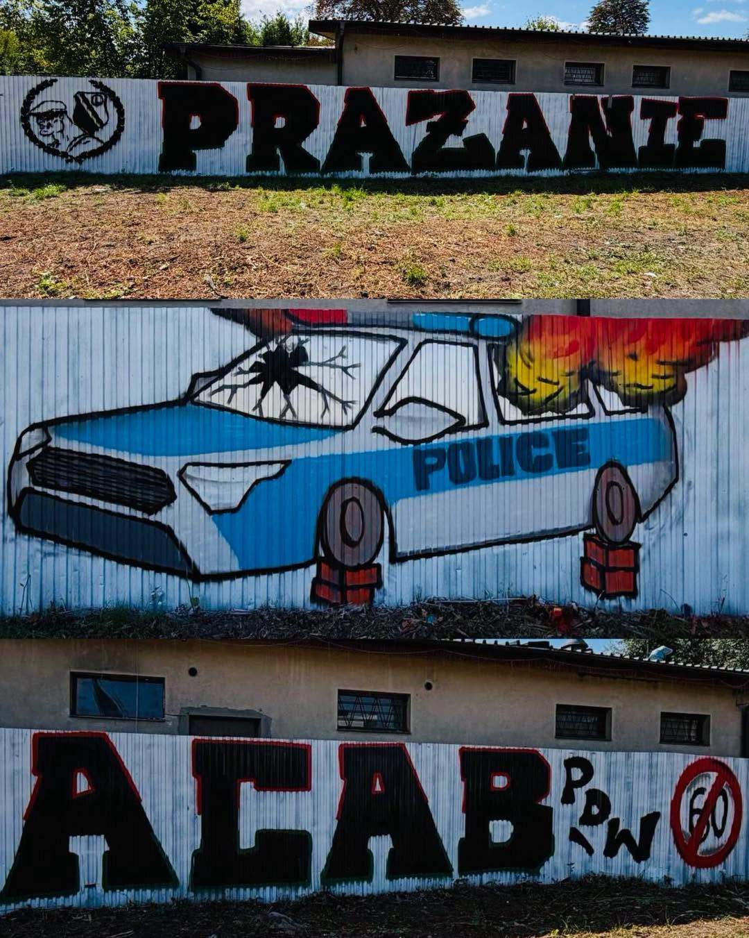 graffiti,Prażanie