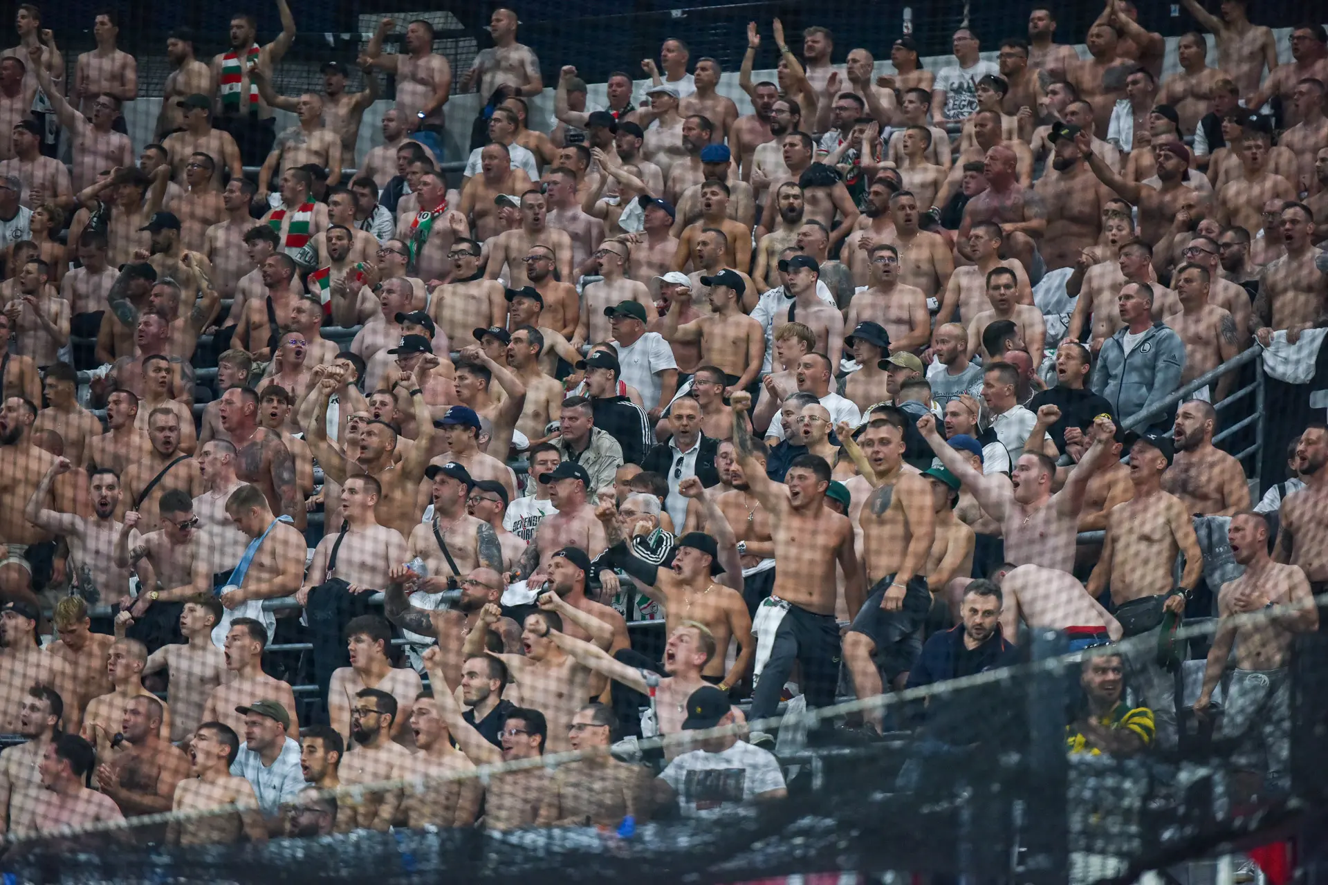 Doping legionistów w Szczecinie