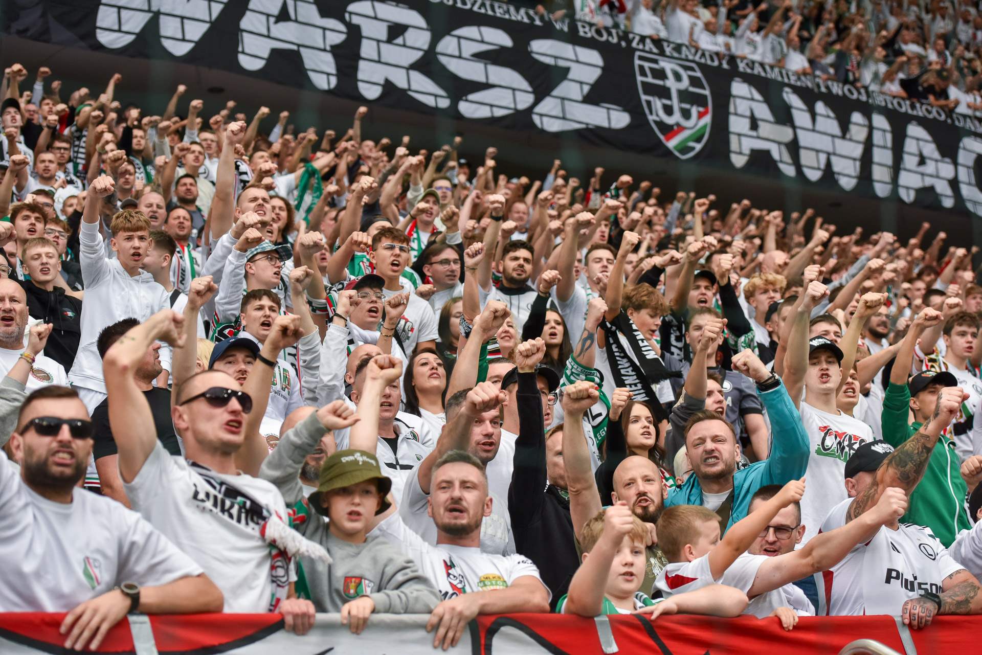 Legia Warszawa - Widzew Łódź Żyleta kibice