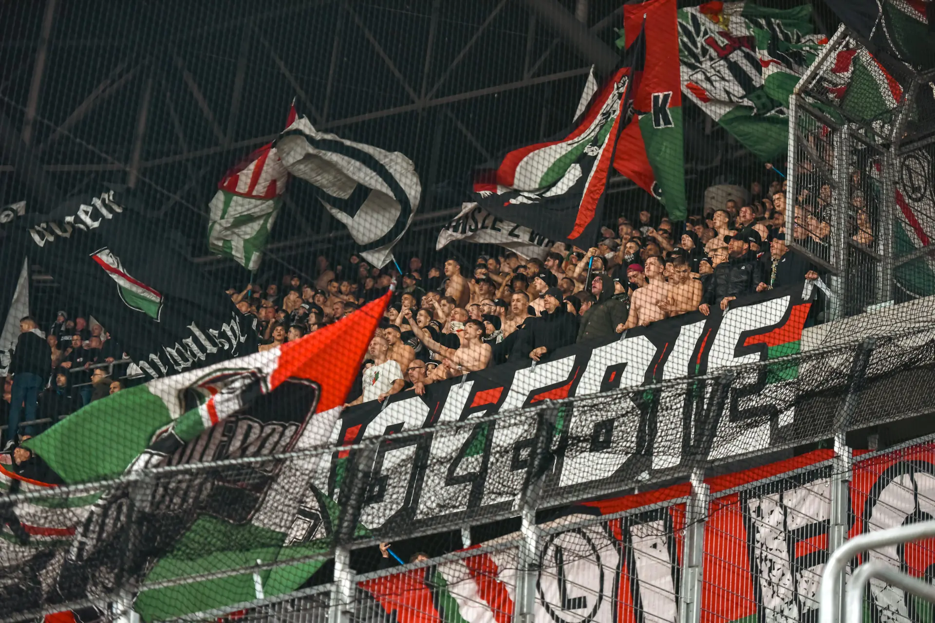 Doping legionistów w Zabrzu [VIDEO]