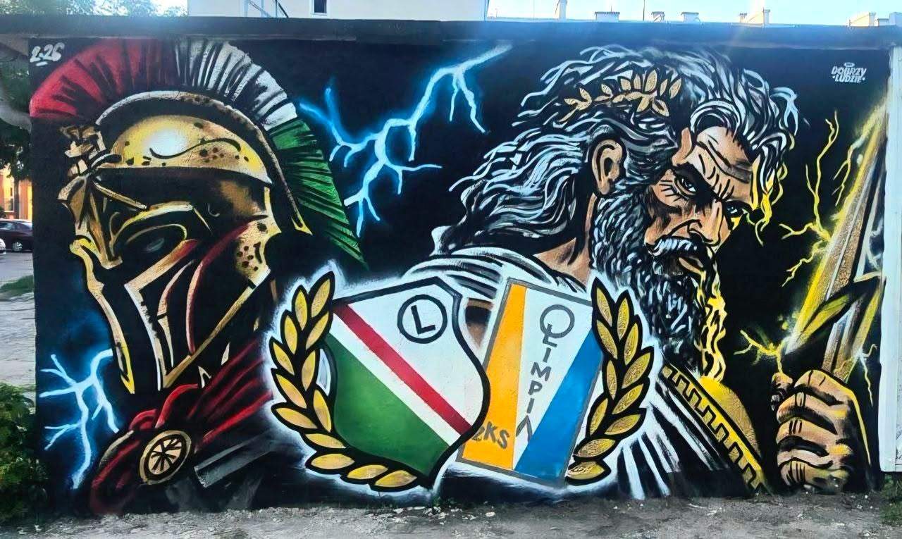 graffiti,Legia i Olimpia