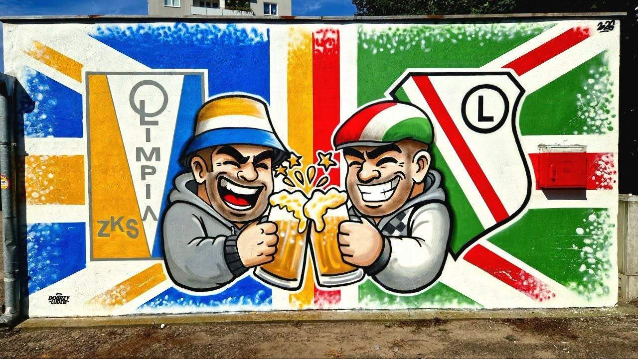graffiti,Legia i Olimpia